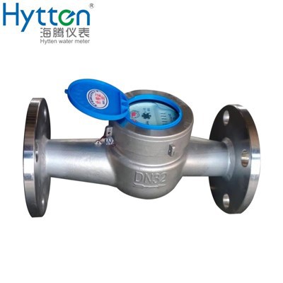 Medidor de agua fría o caliente con esfera húmeda-de rueda de paletas-de chorro múltiple